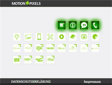 Tablet Screenshot of motion-pixels.de